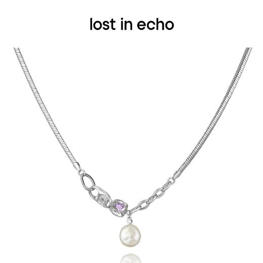 lost in echo 原创设计师品牌  巴洛克珍珠易拉罐拉环蛇骨项链 商品图0