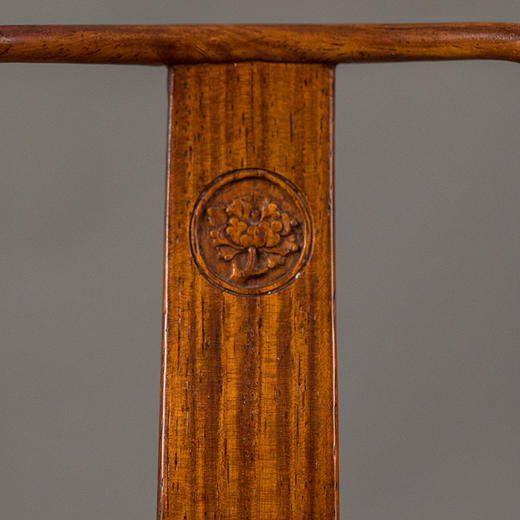 黄花梨扇面南官帽椅微型摆件（一对） 商品图1