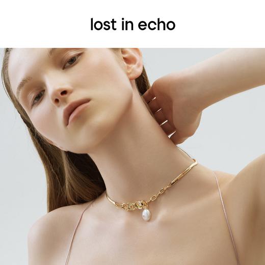 lost in echo 原创设计师品牌  巴洛克珍珠易拉罐拉环蛇骨项链 商品图3