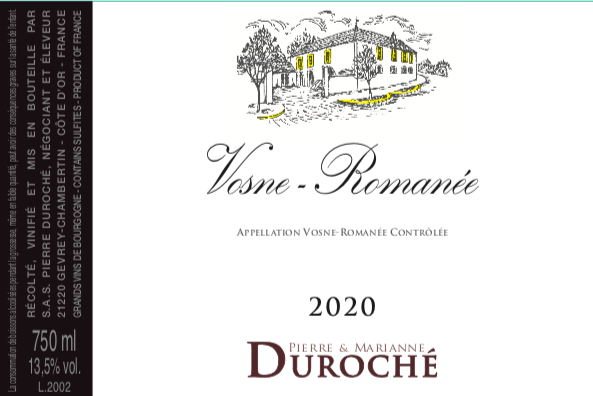 2020 Duroche, Vosne Romanee【闪送】（65折）