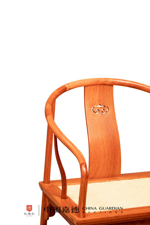 红桥红  家具严选  缅甸花梨（大果紫檀）【藤面 如意壸门垂手圈椅】 商品图2
