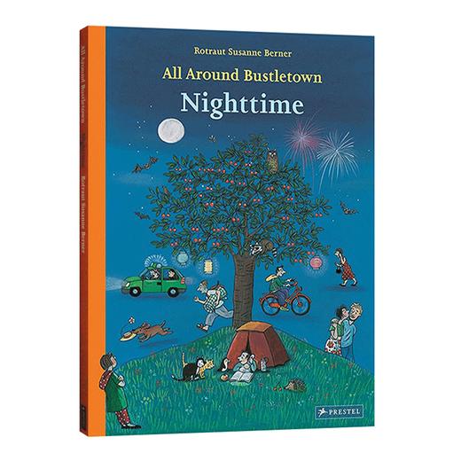 英文原版 All Around Bustletown Nighttime 布斯敦镇的四周 夜间 英文版 Rotraut Susanne Berner 进口英语原版书籍 商品图0