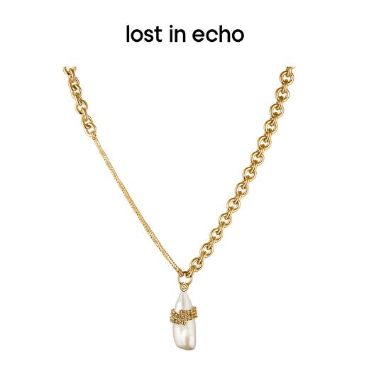 lost in echo 原创设计师品牌 异形琵琶珠拼接链条项链 商品图0