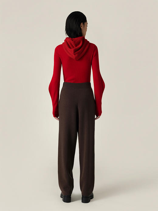 322工房造型打底羊腿袖套头衫2022秋冬款纯山羊绒针织打底衫A947 商品图2