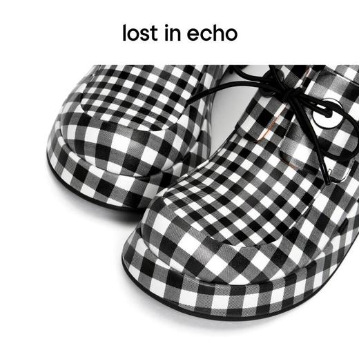 lost in echo 设计师原创 大气眼橡筋圆头德比厚底鞋女 商品图5