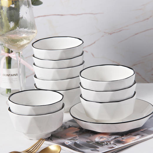 喵梦 10个4.5英寸钻石碗 商品图1