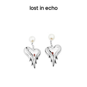lost in echo 情人节限定 古怪之心系列 初识荆棘 心形耳环项链