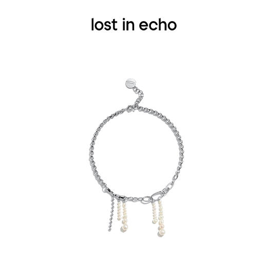 lost in echo  原创设计师天然珍珠流苏异型手工链拼接项链 商品图4