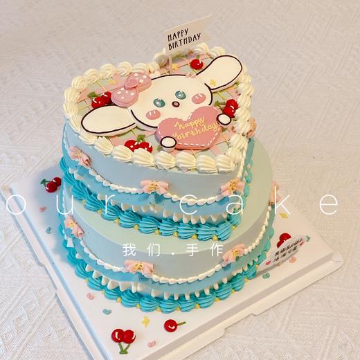 玉桂狗/大耳狗卡通爱心复古手绘蛋糕-低糖处理无添加 商品图2