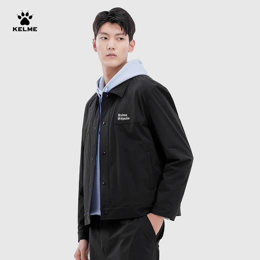 KELME卡尔美漫步马德里系列翻领梭织外套男春季薄休闲开衫日系夹克上衣 商品图0