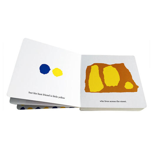 英文原版 小蓝和小黄 Little Blue and Little Yellow 颜色认知 Leo Lionni 李欧李奥尼 凯迪克奖 吴敏兰书单 儿童英语图画纸板书 商品图1