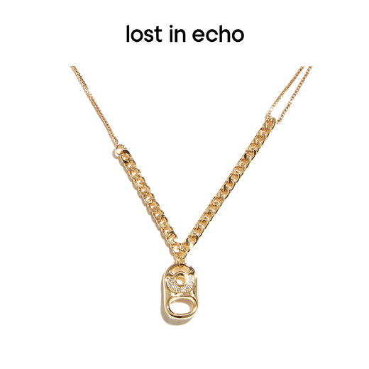 lost in echo 原创设计师品牌  简约拼接易拉罐拉环项链 商品图0