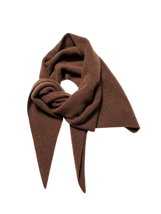 322工房羊绒新触觉圈圈纱大三角围巾2022新款针织保暖披肩女A965 商品图4