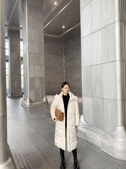 带帽双领长款羽绒服 商品图5