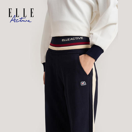 ELLE Active 【百搭显瘦】长裤休闲时尚直筒裤阔腿裤新款裤子 商品图1