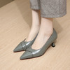 优雅百搭，舒适柔软尖头真皮高跟小皮鞋GLS534 商品缩略图6