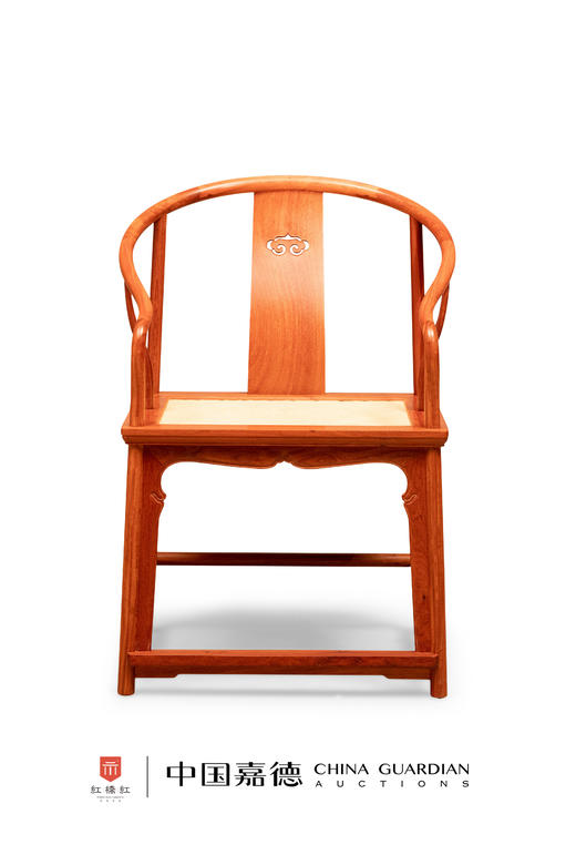 红桥红  家具严选  缅甸花梨（大果紫檀）【藤面 如意壸门垂手圈椅】 商品图0