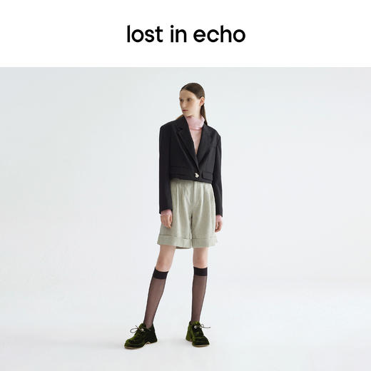 lost in echo 设计师原创 大气眼橡筋圆头德比厚底鞋女 商品图4