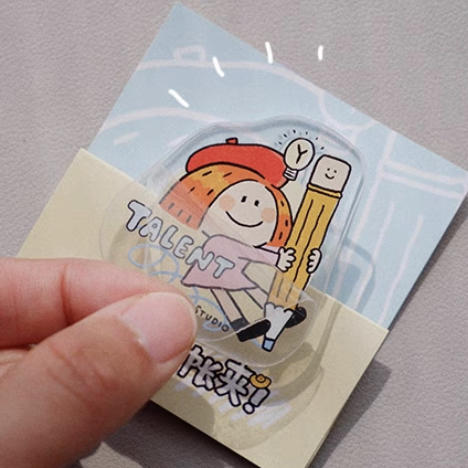 琳榔头原创亚克力透明小夹子 商品图0