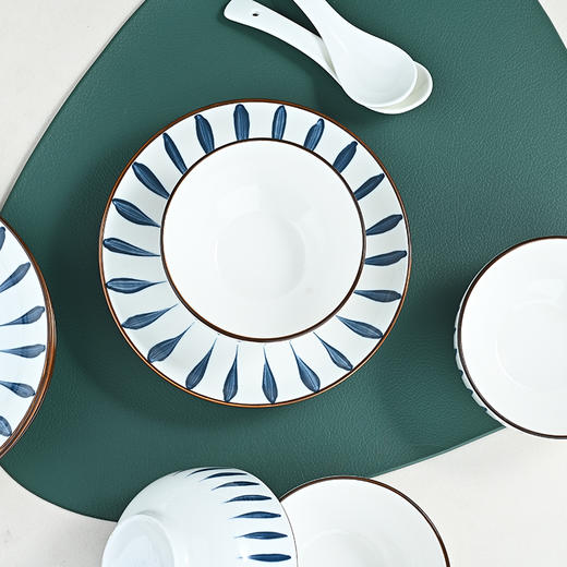 喵梦 千叶草流星雨16件套餐具组合碗碟套装 商品图10