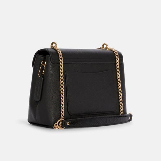 超经典Bug价！Coach Tammie C扣黑色牛皮单肩包链条包 商品图8