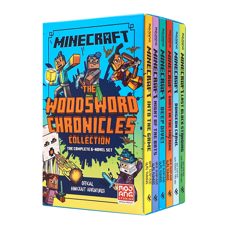 Collins 我的世界 伍德斯沃德历险记全集6册套装 英文原版 Minecraft Woodsword Chronicles 官方出品 Eliopulos, Nick 进口原版英语书籍