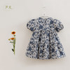 【马克珍妮 芦芙】春装新款 太阳花泡泡袖纯棉连衣裙230210 商品缩略图2