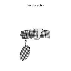 lost in echo Astr极限调节小腰包皮带千鸟格