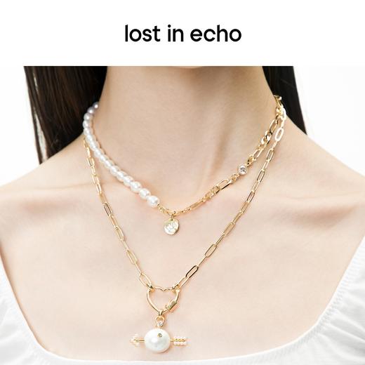 lost in echo 设计师品牌 爱无畏系列cupid丘比特珍珠双层叠戴项链 商品图2