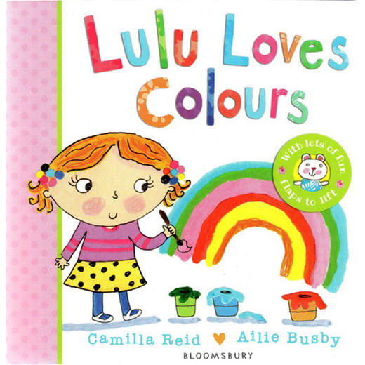 英文原版 Lulu Loves Colours lulu系列露露爱颜色 幼儿英语启蒙图画纸板翻翻书认知读物儿童书籍 商品图1