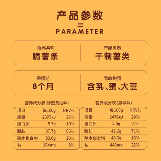 【99元任选18件】量贩实惠-黑椒味脆薯条18g×4袋 商品图3