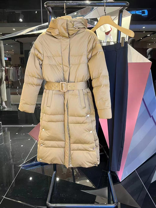 带帽双领长款羽绒服 商品图1