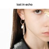 lost in echo设计师爱无畏系列 greta竹节珍珠链条流苏耳环 商品缩略图4