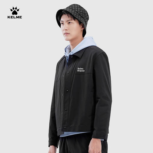 KELME卡尔美漫步马德里系列翻领梭织外套男春季薄休闲开衫日系夹克上衣 商品图2