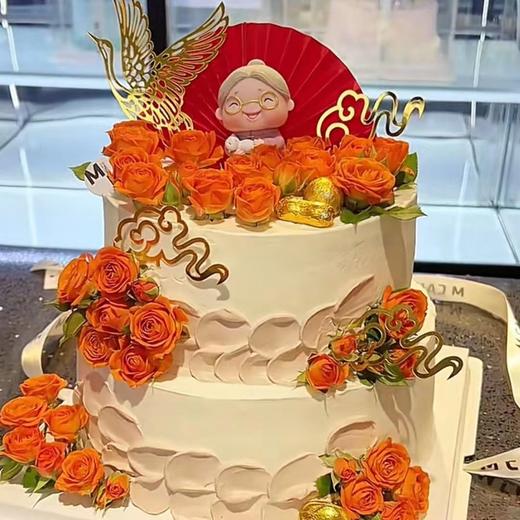 黑巢-黑巢-浪漫满花生日蛋糕 商品图0