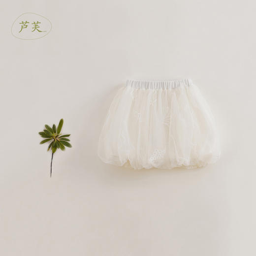 【马克珍妮 芦芙】春装新款 女童网纱刺绣花苞半身裙230260 商品图1