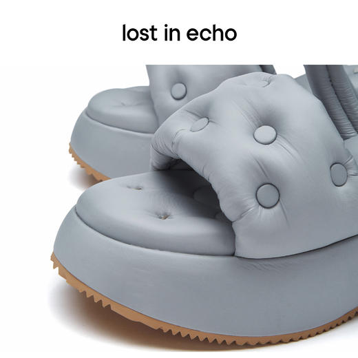 lost in echo 原创设计师品牌 气囊铆钉厚底鞋沙发拖 商品图4