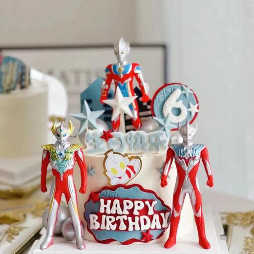 黑巢-黑巢-奥特曼打小怪兽生日蛋糕 商品图0