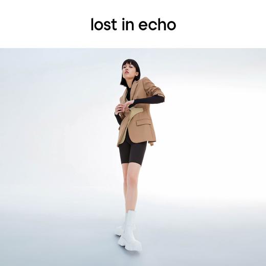 lost in echo 设计师原创 新款 趣味鞋头超轻厚底切尔西靴烟筒靴马丁靴 商品图3