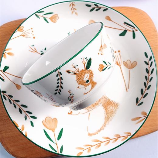 喵梦 一鹿有你16件套餐具组合碗碟套装 商品图6