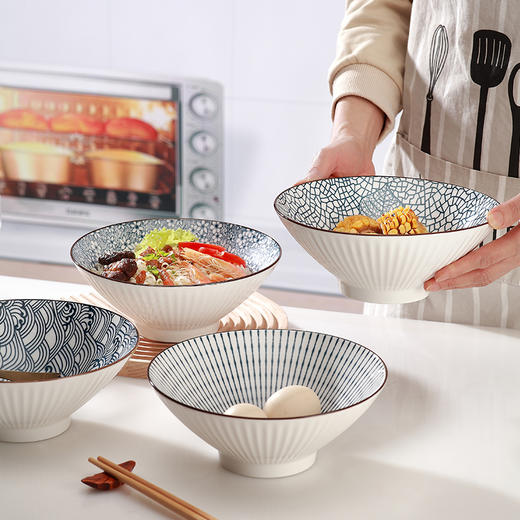 喵梦 山田4个8英寸斗笠碗 商品图1