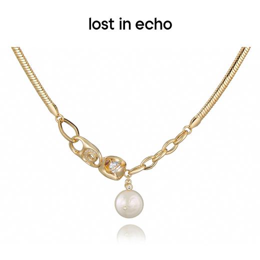 lost in echo 原创设计师品牌  巴洛克珍珠易拉罐拉环蛇骨项链 商品图2