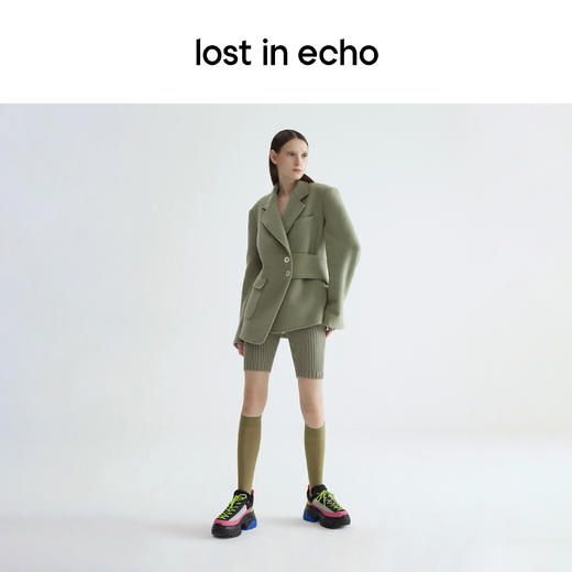 【下架】lost in echo 设计师原创  趣味鞋舌拼接鱼骨大底休闲鞋女 商品图4