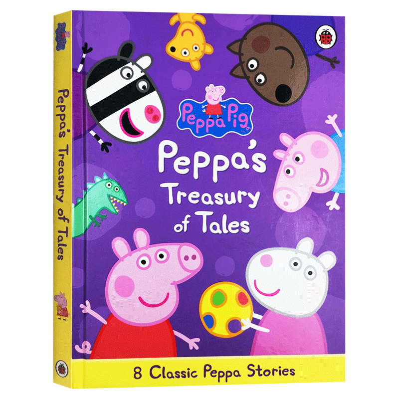 小猪佩奇8个故事合集 英文原版 Peppa Pig Peppa's Treasury of Tales 粉红猪小妹 全英文版 Ladybird 进口原版英语书籍