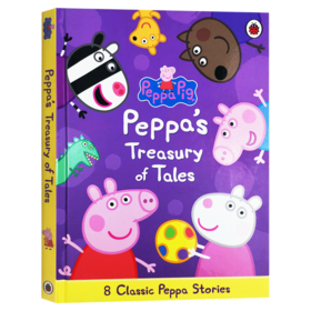 小猪佩奇8个故事合集 英文原版 Peppa Pig Peppa's Treasury of Tales 粉红猪小妹 全英文版 Ladybird 进口原版英语书籍