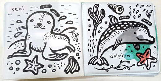 给我着色 谁在水里 遇水变色洗澡书 Colour Me Who's in the Water 英文原版 Surya Sajnani  精美插图 宝宝爱上洗澡 进英语书籍 商品图2