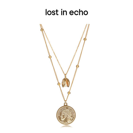 lost in echo 原创设计师品牌 巴洛克珍珠金币项链套装 商品图1