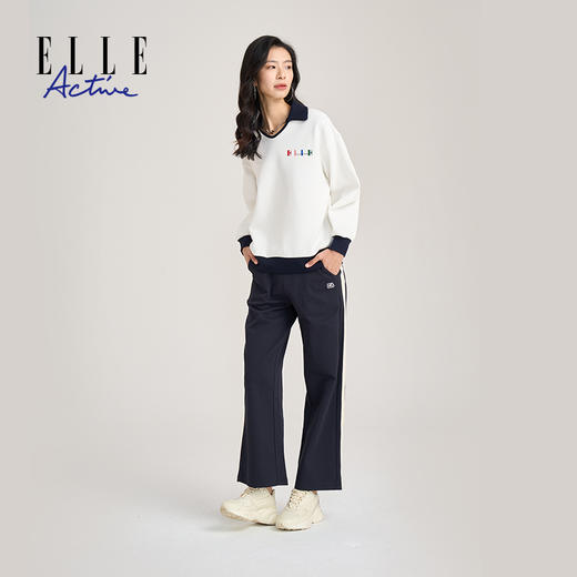 ELLE Active 【百搭显瘦】长裤休闲时尚直筒裤阔腿裤新款裤子 商品图3