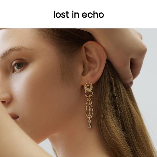 lost in echo 原创设计师 不对称易拉罐拉环链条耳环 商品图2