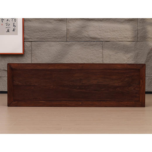 清 红木束腰马蹄腿如意云纹条桌 商品图2